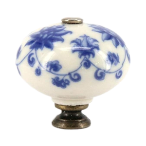 <span class=keywords><strong>Poignée</strong></span> de meuble moderne en céramique 5 pièces tire le matériel de meuble en <span class=keywords><strong>porcelaine</strong></span> bleu blanc pour armoire de <span class=keywords><strong>cuisine</strong></span> commode - Product Image 1