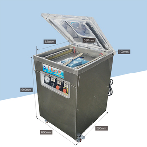 Machine d'emballage sous vide semi-automatique DDZ500 pour poulet et fruits avec options de film papier et de feuille d'aluminium pour emballage en boîte - Product Image 3