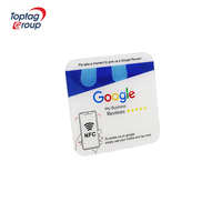 Plaques NFC Google Review en acrylique avec impression de code QR variable, RFID ISO14443A 13,56 MHz
