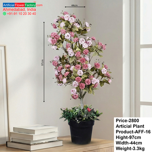 <b>Artificial</b> Flower <b>Tree</b> Decorative Floral Plant Potted <b>Artificial</b> Plant Indoor Outdoor Wedding Event Home Decor - Product Image 6