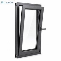 Ventanas Abatibles y Oscilobatientes de Aleación de Aluminio LANGE, Tamaño Personalizado, Doble Acristalamiento, Aislamiento Térmico para Uso Residencial y Comercial