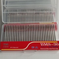 Liguang 30 pièces Têtes de meulage diamantées électroplaquées, fraises rotatives pour le polissage et la gravure de pierre, jade, verre, garantie 3 ans