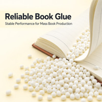 Colle de reliure pour livres en EVA de couleur blanc transparent, en forme de granules, adhésif thermofusible