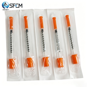 Jeringa de Insulina Desechable de Grado Médico de Alta Calidad de 1 ml para Inyección de Insulina para la <span class=keywords><strong>Diabetes</strong></span> - Product Image 2