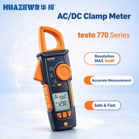Testo 770-1 Pince ampèremétrique numérique True RMS AC/DC 400A 600V Testeur de tension et de courant