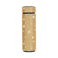 Gobelet intelligent orné de strass 500 ml en acier inoxydable Thermos à isolation sous vide avec affichage de la température LED