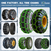 Nuevas Cadenas para Neumáticos de Tractor HUANAN de Acero Aleado Galvanizado y Tratado Térmicamente, de Alta Resistencia para Tractores Agrícolas y Cargadoras de Ruedas