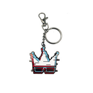 Logo personnalisé en gros imprimé en alliage de zinc métal émail dur porte-clés conception personnalisée plage cadeau souvenir touristique - Product Image 1