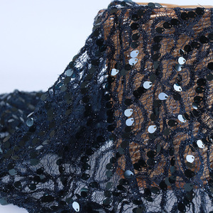 ผ้าลูกไม้ประดับลูกปัดเลื่อมวัสดุผ้าโปร่งปักลวดลายออกแบบได้ตามต้องการ - Product Image 5