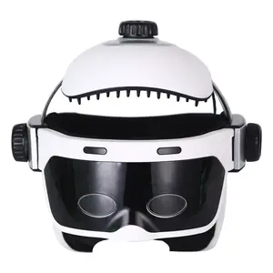 Massageador de cabeça elétrica com vibração dupla, capacete de massagem automático de pressão de ar líder