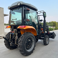Tracteur agricole à 4 roues motrices, équipement agricole multifonctionnel avec motoculteur, pneus pour gazon et accessoires de tracteur complets