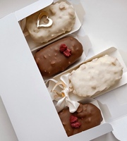 Meimei — boîte à gâteaux avec Logo personnalisé, 3 ou 4 diviseur, coffret d'emballage blanc avec fenêtre transparente