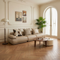 Modernes Bestseller Apartment-Hotel Leder L-förmiges Gebogenes Ecksofa Komfortables Luxus-Möbelstück