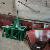 Broyeur à moulin à sec automatique 1200 Modèle 380V pour l'extraction d'or, machine de broyage de poudre d'or à haute récupération, garantie 1 an, efficacité 98%