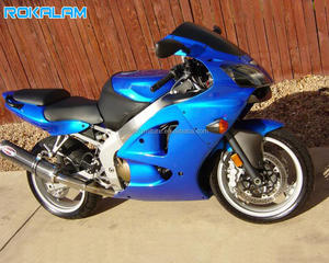 Kit de Carenado Azul Brillante para Kawasaki <span class=keywords><strong>Ninja</strong></span> ZX6R 2000 2001 <span class=keywords><strong>2002</strong></span>, Carenado de Motocicleta de Repuesto para ZX-6R 00 01 02 ZX636 <span class=keywords><strong>636</strong></span> - Product Image 1