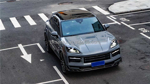 Para actualizaciones del Porsche Cayenne con kit de carrocería de fibra de carbono AE, difusor delantero y alerón trasero - Product Image 2