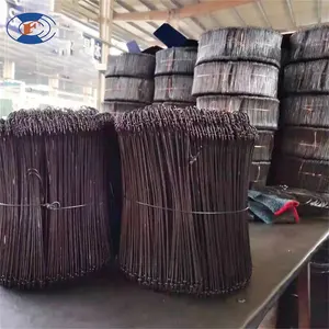 HF Coated galvanized copper plate Double Loop Tie Wire bar cooper coated double loop tie wire