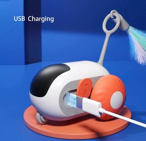 Juguete inteligente recargable para mascotas, coche de Control remoto eléctrico, juguete interactivo para gatos, juguete interactivo para gatos, teaser de plumas para gatos - Product Image 3