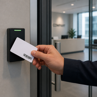 Tarjetas de Identificación de Policarbonato en Blanco CR80 85.5 x 54 mm, Tarjetas para Grabado Láser de 0.76 mm de Grosor, Tarjeta de Identificación de Plástico Blanca para Control de Acceso con Credencial
