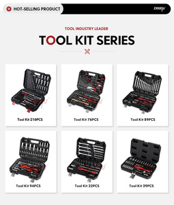 High Strength Durable 56pcs Star <b>Socket</b> Deep <b>Socket</b> Ratchet Handle Mechanic Hand Tool Box - Product Image 6