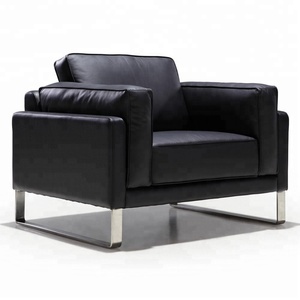 Ensemble de canapés en cuir au design moderne pour bureau, mobilier de bureau - Product Image 3