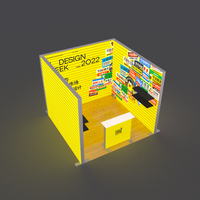 Promotion : Stand d'exposition modulaire lumineux en tissu SEG rétroéclairé 10x10 personnalisé pour événements promotionnels et fêtes