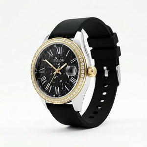 Minimalist 30mm Ladies <b>Watch</b> <b>Tool</b>-free Quick Change Silicone Band Ice Crack Texture Dial Quartz Wristwatch for Sporty Chic - Product Image 2