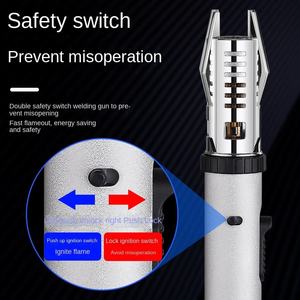 Potente encendedor de llama roja, chorro giratorio ajustable moderno para cigarrillos/barbacoa, encendedor de bolígrafo largo recargable, regalos de negocios - Product Image 4