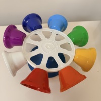 Wholesale Factory Musical Handbells Colorful Musical 8 Notes Hand Bells Musical Instruments Accessories