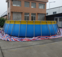Piscines hors sol personnalisées, grandes piscines spa avec anneau structurel rond en PVC gonflable pour enfants et adultes
