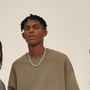 เสื้อสเวตเชิ้ตคอกลมโอเวอร์ไซส์ ผ้าฝ้ายถักเฟรนช์เทอร์รี่ สกรีนโลโก้ได้ สไตล์สตรีทแวร์ สำหรับผู้ชายและผู้หญิง - Product Image 4