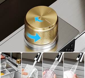 Fregadero de Cocina de Acero Inoxidable 304 Nano, Tipo Cascada, de un Solo Tazón Grande, para Lavar Platos en el Hogar - Product Image 3