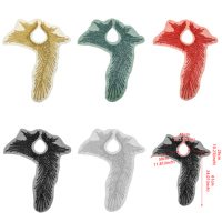 Paillettes dorées brodées col oblique Applique Patch avant col en dentelle pour Abaya Kaftan Jalabiya Baju Kurung robes africaines
