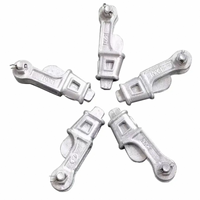 Pince de câble métallique de type cale en acier Offre Spéciale NX/NUT galvanisée à chaud pour la construction de lignes électriques serre-câble à haute résistance