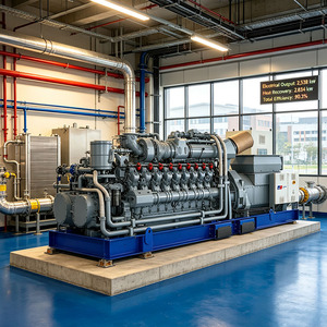 4000er Serie 16V4000GS 60HZ Gasmotor-Generatorset Kraft-Wärme-Kopplung Trigeneration Flächenwärme-Kraft-Wärmekraftanlage - Product Image 2
