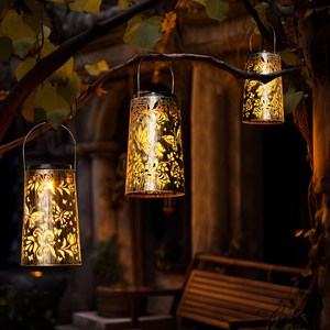 Lampes solaires décoratives de jardin en forme de papillon, LED, étanches, en métal, pour l'intérieur et l'extérieur - Product Image 3