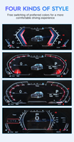 Dasbor LCD mobil Monitor Cluster, instrumen layar Digital Multimedia 12.3 inci untuk BMW F10 F11 F18 CIC NBT 5 seri 2010-2017