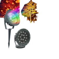 RGB Farbige 18W3W Aluminium LED Bodeneinbauleuchten Hochleistungs-IP65-Wasserdichte Fernbedienbare Außenbeleuchtung für Garten und Landschaft