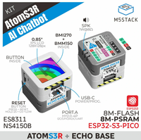 Carte de développement M5Stack ATOMS3R, contrôleur IoT haute intégration, chatbot IA Xiaozhi, fonction vocale Atomic Echo ESP32-S3