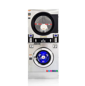 15kg thương mại thiết bị giặt ủi phía trước-tải máy giặt thép không gỉ cho giặt cửa hàng kinh doanh đồng tiền hoạt động thông minh <span class=keywords><strong>Wifi</strong></span> rửa - Product Image 2