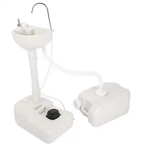 Lavabo portable pour l'extérieur, lavabo mobile, évier à pédale pour atelier, site de pique-nique de loisirs Simple avec réservoir d'eau