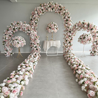 3 pcs/set arc de fleurs de mariage rose arc de scène de mariage arc de fleurs rose arc floral de rose décoration et fournitures de mariage Inde