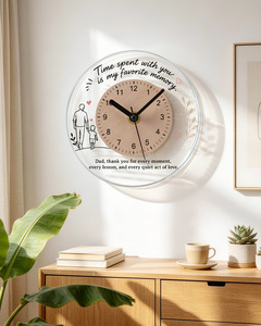 Custom Acrylic <b>Clock</b> UV Printed Round Desk <b>Clock</b> Personalized Home <b>Decor</b> Corporate Gift - Product Image 6