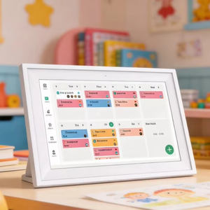 <span class=keywords><strong>Calendario</strong></span> Digital: Planificador <span class=keywords><strong>de</strong></span> Pared y Tabla <span class=keywords><strong>de</strong></span> Tareas <span class=keywords><strong>de</strong></span> 10.1 Pulgadas, Pantalla Táctil Inteligente Interactiva para Horarios Familiares - Product Image 2