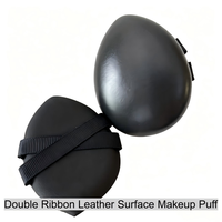Éponge de maquillage double ruban en PU, forme goutte d'eau, écologique, lavable, super douce, à faible absorption, pour usage humide et sec, OEM/ODM