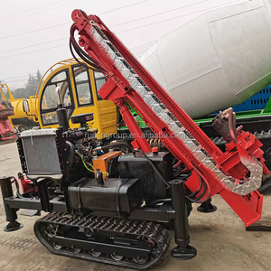 Pilote électrique de pile de vis au sol photovoltaïque à chenilles Js monté sur <span class=keywords><strong>tracteur</strong></span> portable - Product Image 3