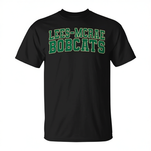 T-shirt Lees-Mcrae Bobcats noir pour adulte, unisexe, en coton, vêtements de sport pour fans - Product Image 2