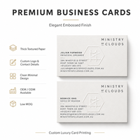 Cartes de visite OEM direct usine avec dorure à chaud, gaufrage, vernis UV sélectif, pelliculage brillant, impression de logo personnalisé recto-verso