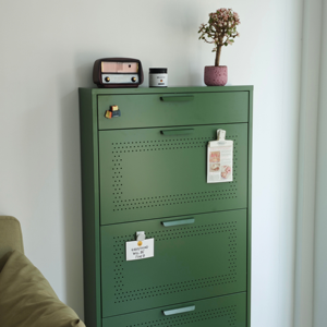 Étagère à chaussures en métal à 3 niveaux, étagère à chaussures moderne à finition brillante, organisateur de rangement pour <span class=keywords><strong>placard</strong></span>, armoire, entrée, <span class=keywords><strong>placard</strong></span> à chaussures - Product Image 1