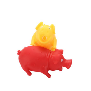 Jouet pour animaux de compagnie en forme de cochon à picots, jouet à mâcher en PVC pour soulager le stress, utilisation en intérieur, couleur aléatoire - Product Image 5